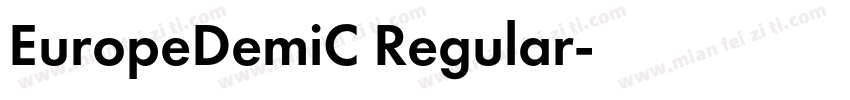 EuropeDemiC Regular字体转换